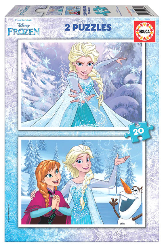 Puzzle 2 X 20 El Kraina Lodu DYSTRYBUCJA Educa Seria Disney