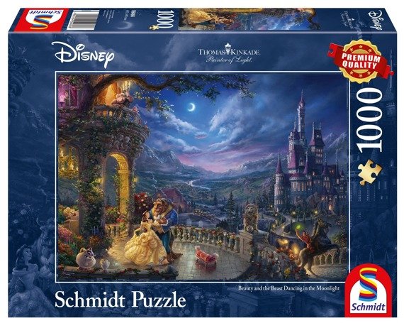 PQ Puzzle 1000 el THOMAS KINKADE Piękna i Bestia Taniec Disney