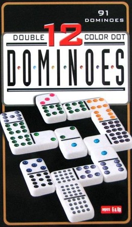 Domino 12-oczkowe w metalowej puszce (HG)