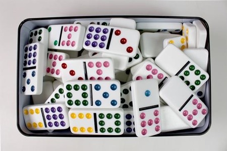 Domino 9-oczkowe w puszce (Tactic)