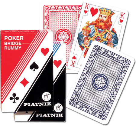 Karty brydżowe 1197 Poker-Bridge in Faltetui blue