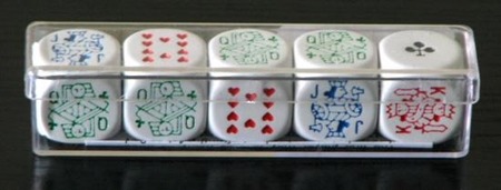 Kości pokerowe duże w plastikowym pudełku (HG)