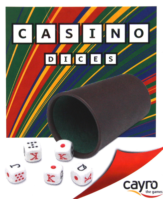 Kości pokerowe - zestaw do gry Casino (072/1 - Cayro)