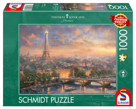 PQ Puzzle 1000 el. THOMAS KINKADE Paryż - miasto miłości