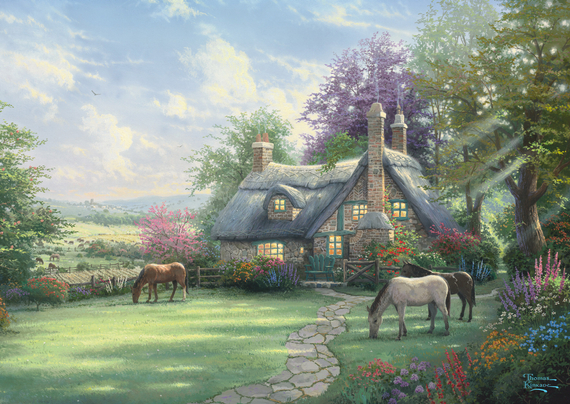 PQ Puzzle 500 el. THOMAS KINKADE Idylla nad jeziorem