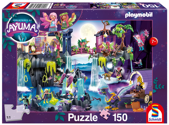 Puzzle 150 el. PLAYMOBIL Domek na drzewie + figurka