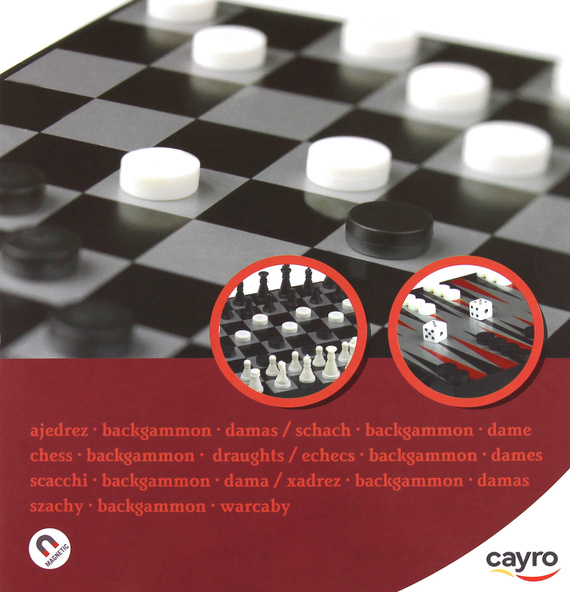Szachy/Warcaby/Backgammon (wersja magnetyczna) (440 - Cayro)
