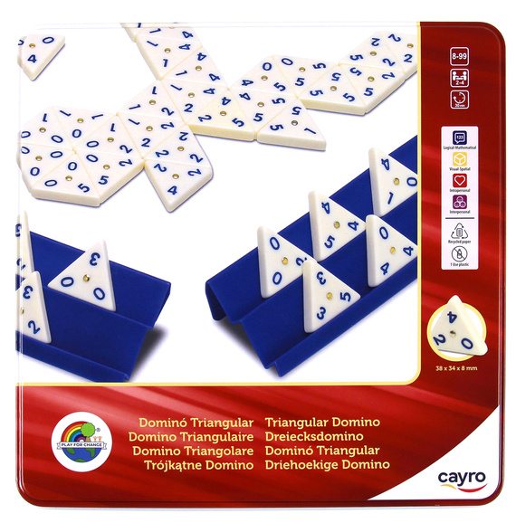 Trójkątne domino (w metalowej puszce) (754 - Cayro)