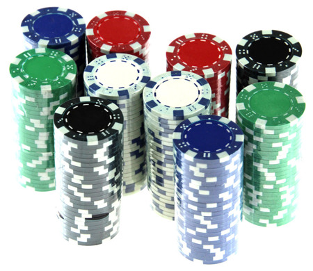 Żetony pokerowe z nominałami 500 szt. 11.5 g (HG)
