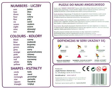 zZuple - nauka angielskiego: Liczby, kolory i kształty
