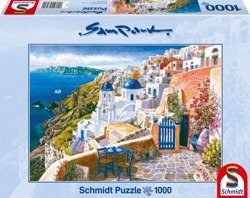 Puzzle 1000 el. SAM PARK Widok z Santorini