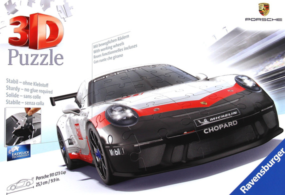 Puzzle 3D - Porsche 911 GT3 Cup