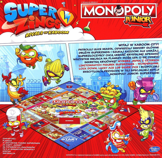 Monopoly Junior SuperZings