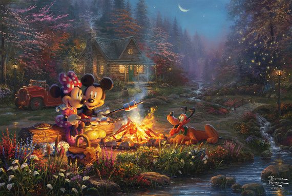 PQ Puzzle 200 el. THOMAS KINKADE Myszka Miki & Minnie (Disney)