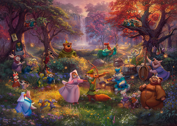 PQ Puzzle 1000 el. THOMAS KINKADE Robin Hood (Disney)