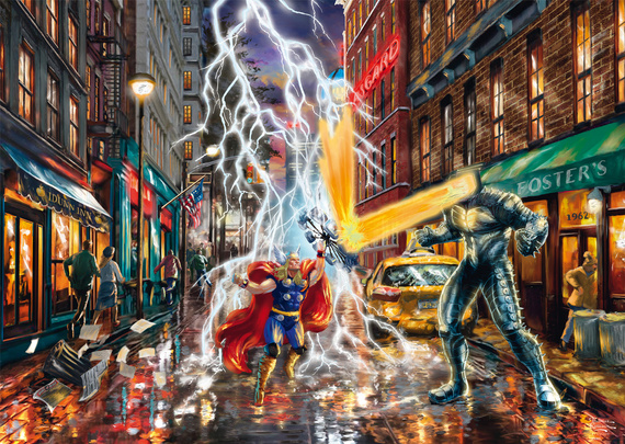 PQ Puzzle 1000 el. THOMAS KINKADE Thor (Marvel)