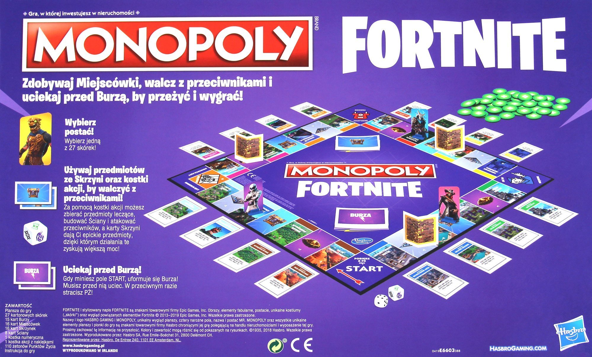 Gra monopoly fortnite hasbro