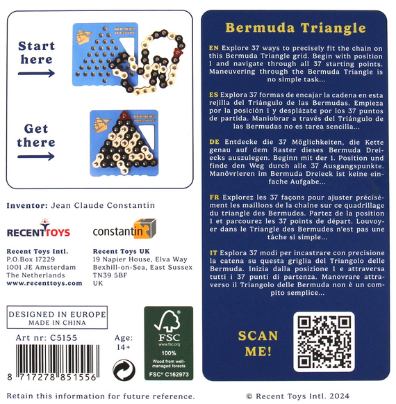 Bermuda Triangle - łamigłówka Recent Toys - poziom 3,5/5