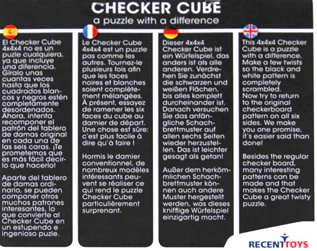 Checker Cube - łamigłówka Recent Toys - poziom 3,5/5