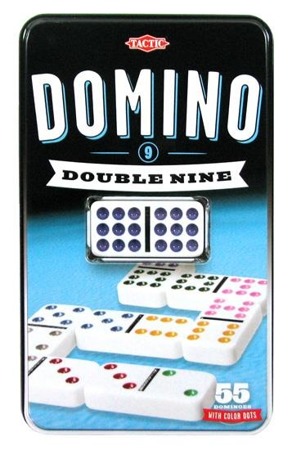 Domino 9-oczkowe w puszce