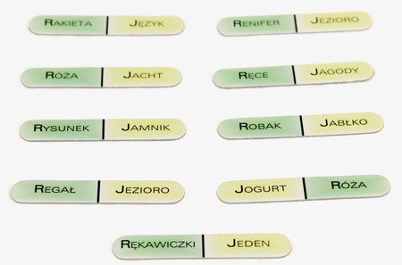 Domino logopedyczne J-R