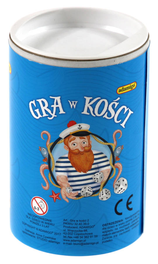 Gra w kości (niebieska)