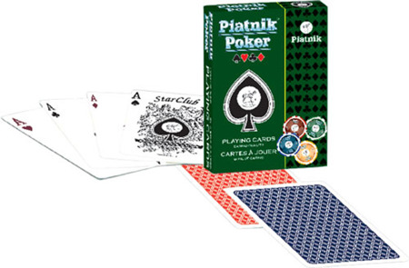 Karty 1322 Piatnik Poker (niebieskie)
