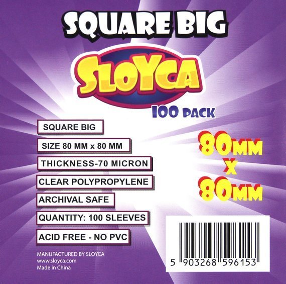 Koszulki na karty - Square Big (80x80 mm) - 100 szt.