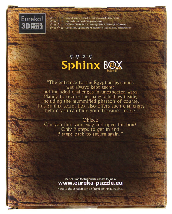 Łamigłówka ESCAPE BOX - Sphinx Secret - poziom 4/4