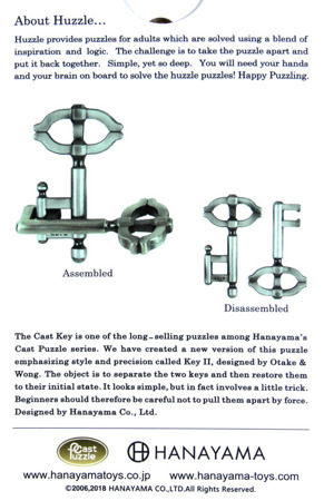 Łamigłówka Huzzle Cast Key II - poziom 2/6