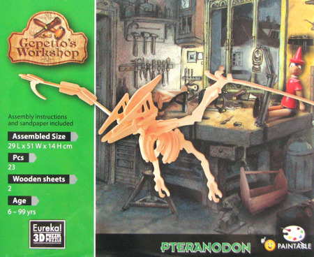 Łamigłówka drewniana Gepetto - Pteranodon (Pteranodon)