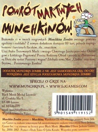 Munchkin Zombie 2 - Kosi, kosi łapci