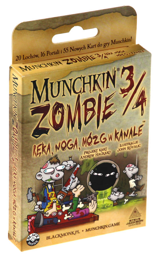 Munchkin Zombie 3/4 - Ręka, noga, mózg w kanale