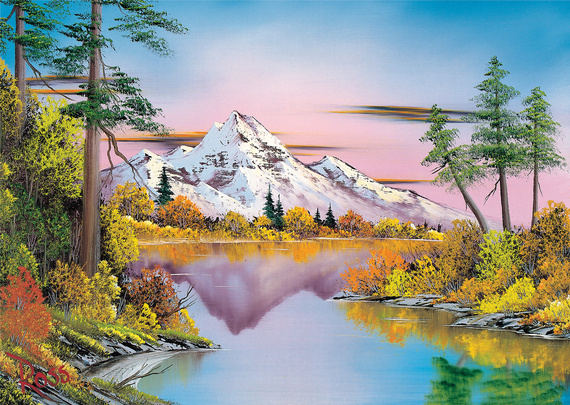 PQ Puzzle 1000 el. BOB ROSS Odbicie w tafli wody