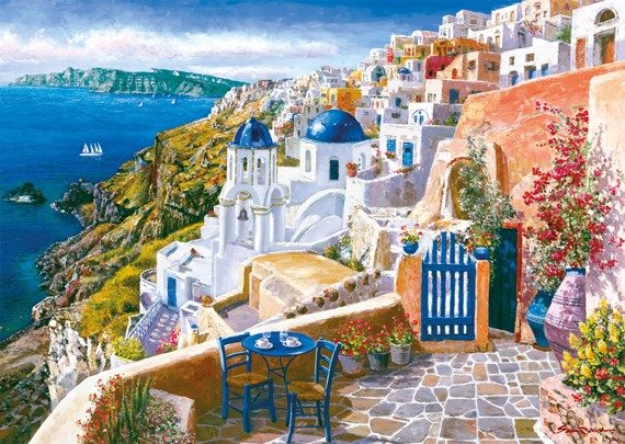 PQ Puzzle 1000 el. SAM PARK Widok z Santorini