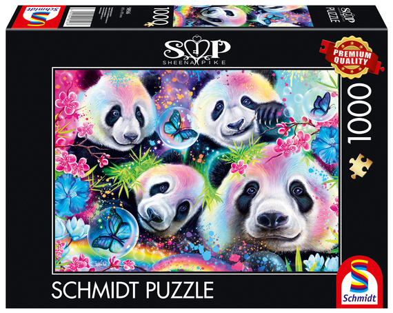 PQ Puzzle 1000 el. SHEENA PIKE Pandy i kwiaty