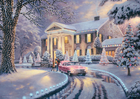 PQ Puzzle 1000 el. THOMAS KINKADE Graceland zimą