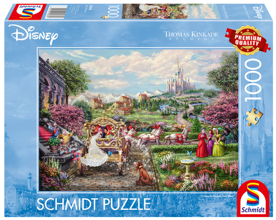 PQ Puzzle 1000 el. THOMAS KINKADE Kopciuszek - Żyli długo i szczęśliwie (Disney)