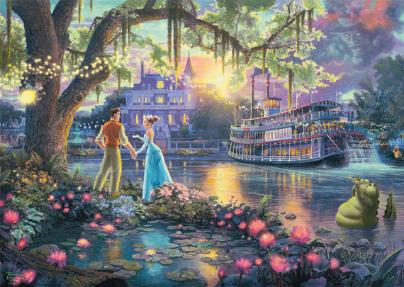 PQ Puzzle 1000 el. THOMAS KINKADE Księżniczka i żaba (Disney)