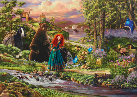 PQ Puzzle 1000 el. THOMAS KINKADE Merida Waleczna (Disney)