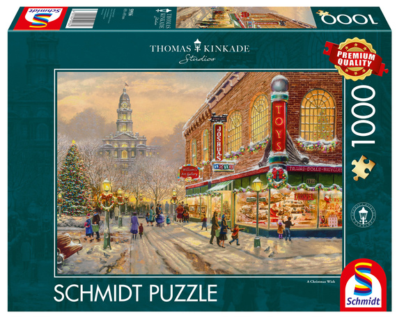 PQ Puzzle 1000 el. THOMAS KINKADE Świąteczne życzenie