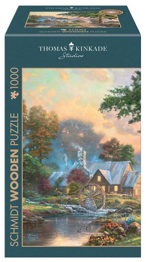 PQ Puzzle 1000 el. THOMAS KINKADE W starym młynie (drewniane)