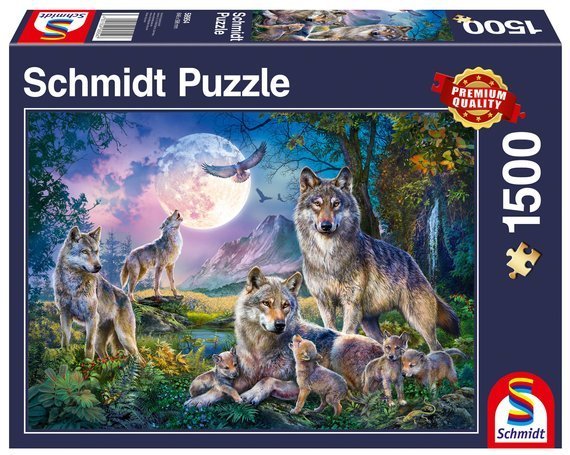 PQ Puzzle 1500 el. Rodzina wilków