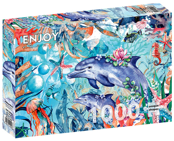 Puzzle 1000 el. Delfiny