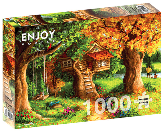 Puzzle 1000 el. Domek na drzewie