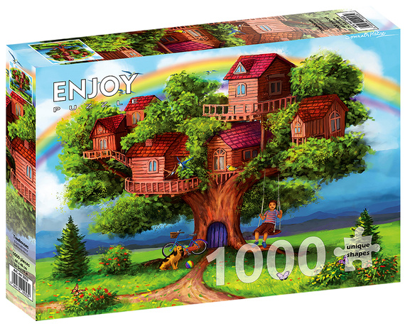 Puzzle 1000 el. Domki na drzewie