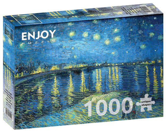 Puzzle 1000 el. Gwiaździsta noc nad Rodanem, Vincent van Gogh