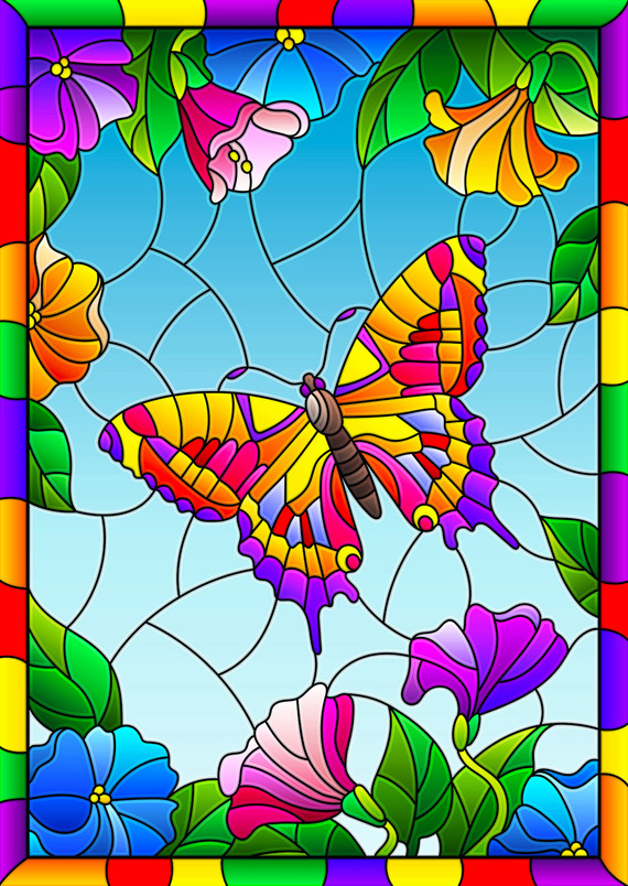 Puzzle 1000 el. Kryształowy motyl