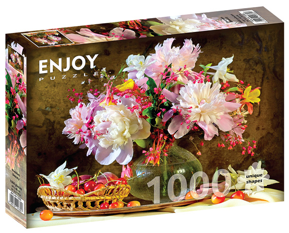 Puzzle 1000 el. Piwonie