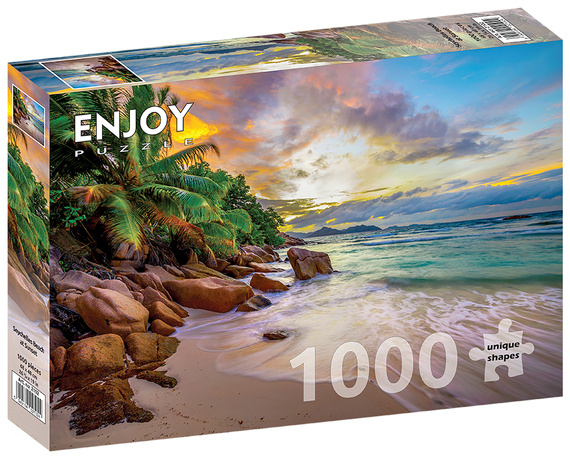 Puzzle 1000 el. Plaża na Seszelach